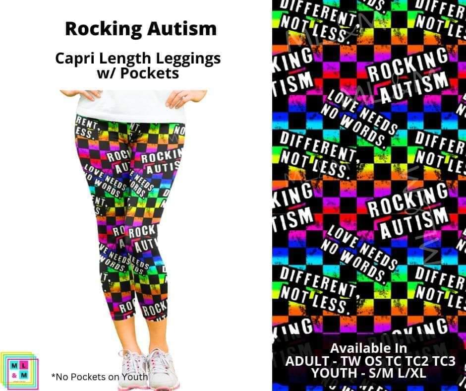 Rocking Autism Capri Length w/ Pockets