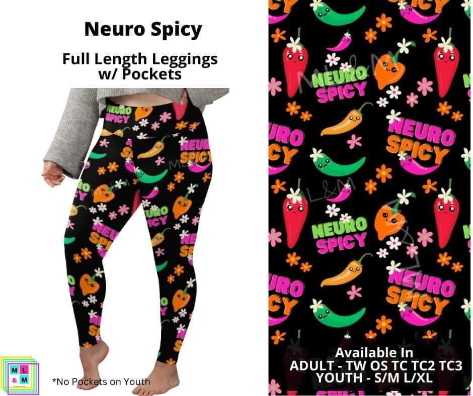 Neuro Spicy Full Length Leggings w/ Pockets