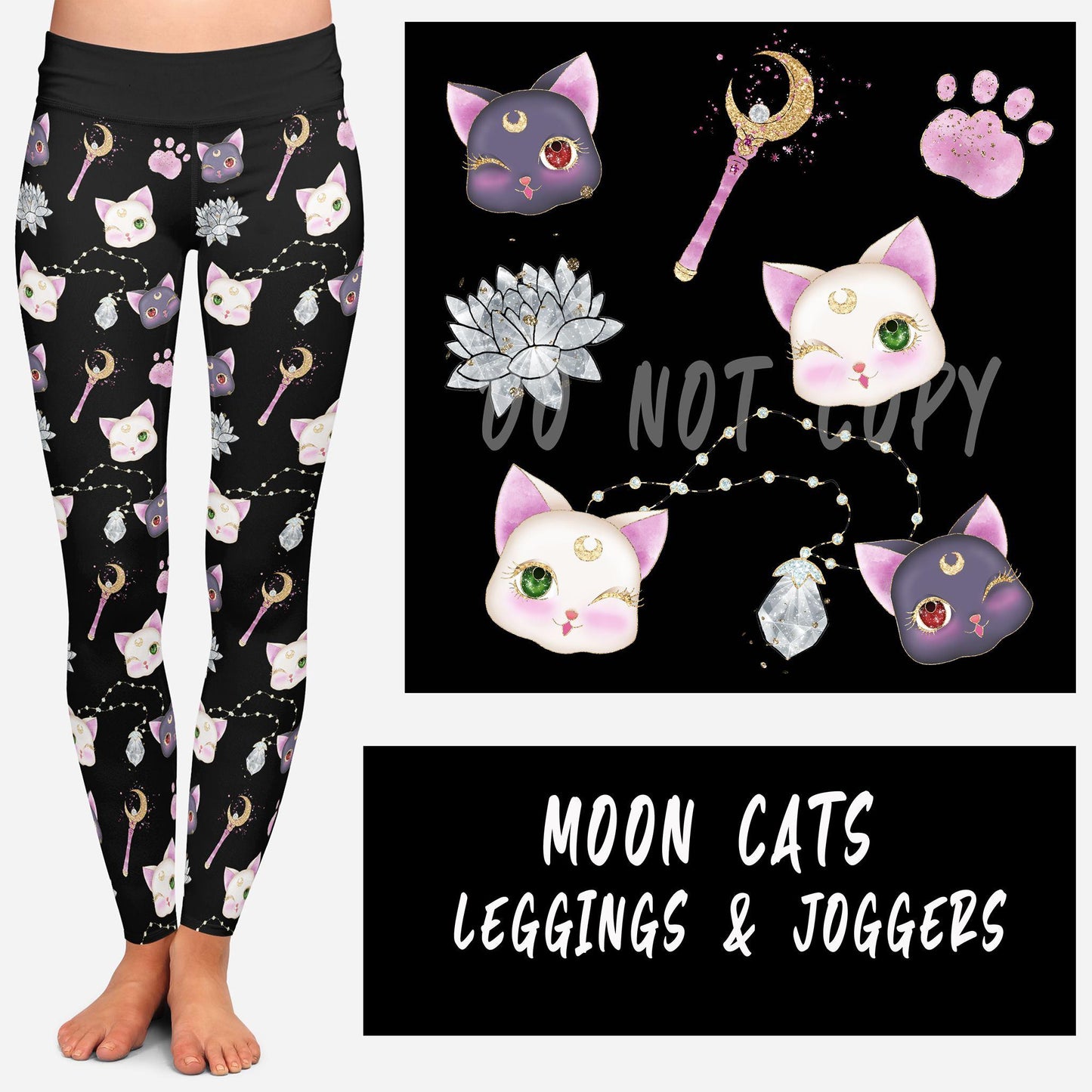 MOON CATS LEGGINGS AND JOGGERS