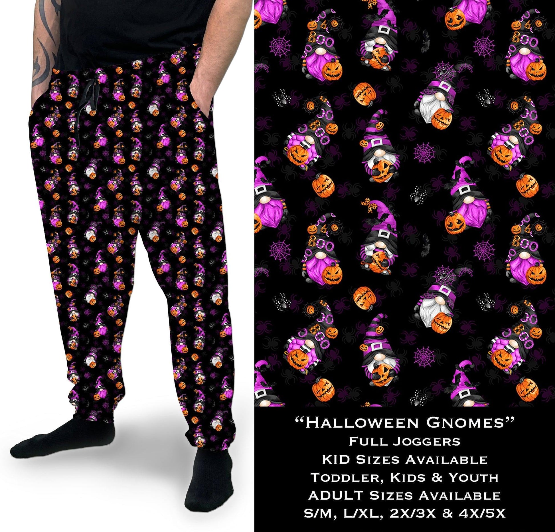 Halloween Gnomes - Full Joggers - That’s So Fletch Boutique 