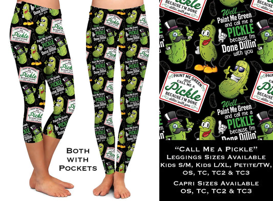 Call Me A Pickle Leggings & Capris with Pockets