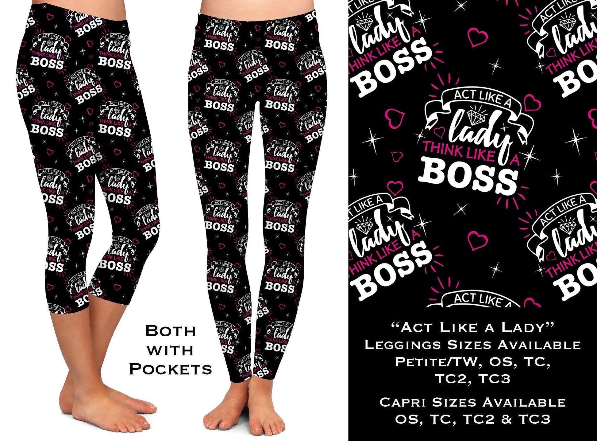 Act Like A Lady Leggings & Capris with Pockets - That’s So Fletch Boutique 