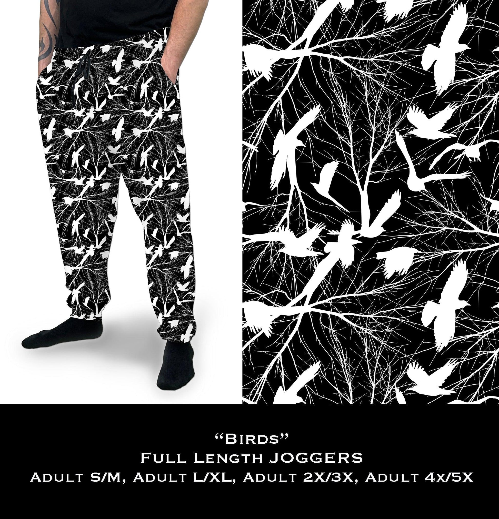 Birds - Full Joggers - That’s So Fletch Boutique 