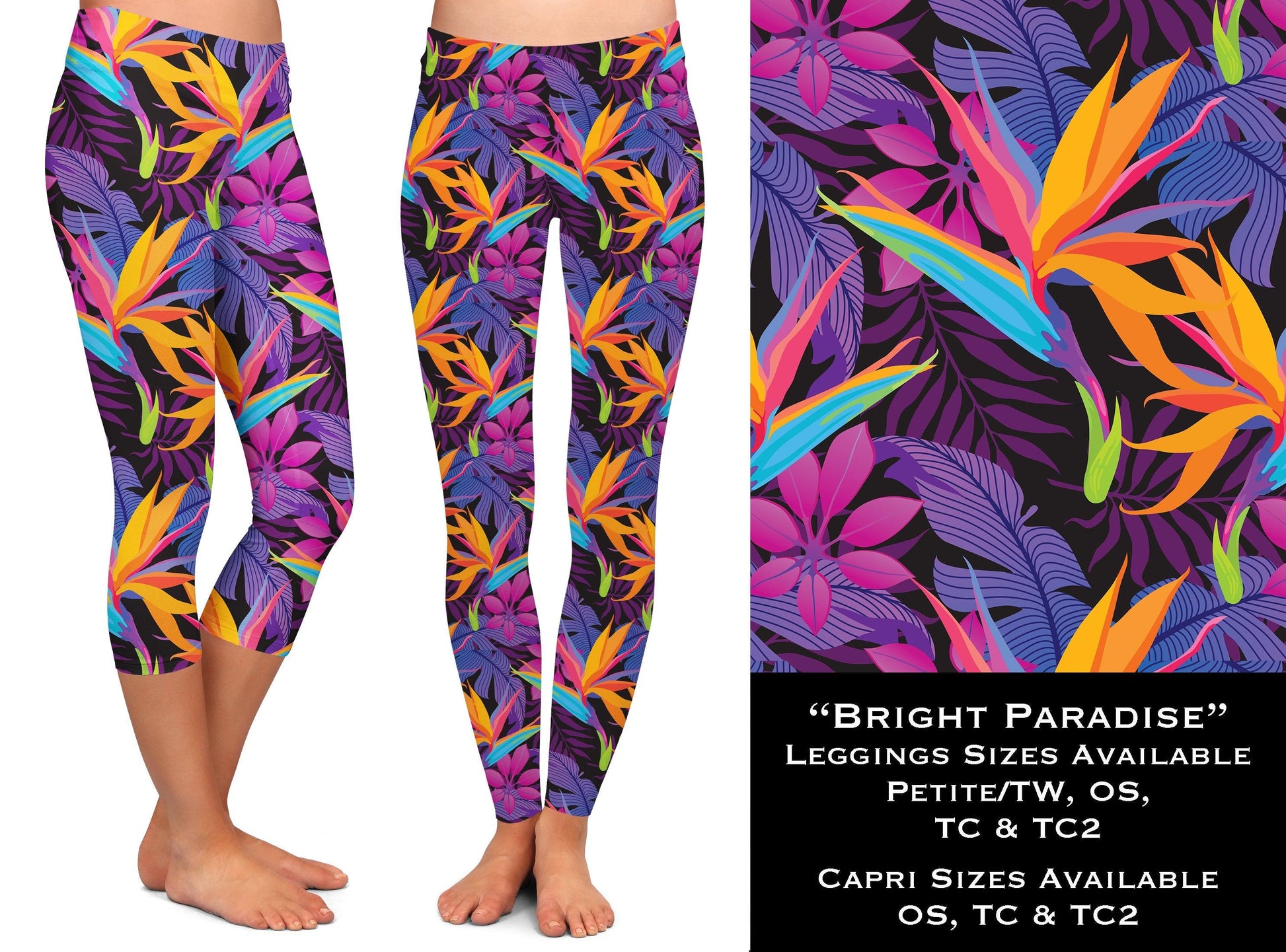 Bright Paradise - Leggings & Capris - That’s So Fletch Boutique 
