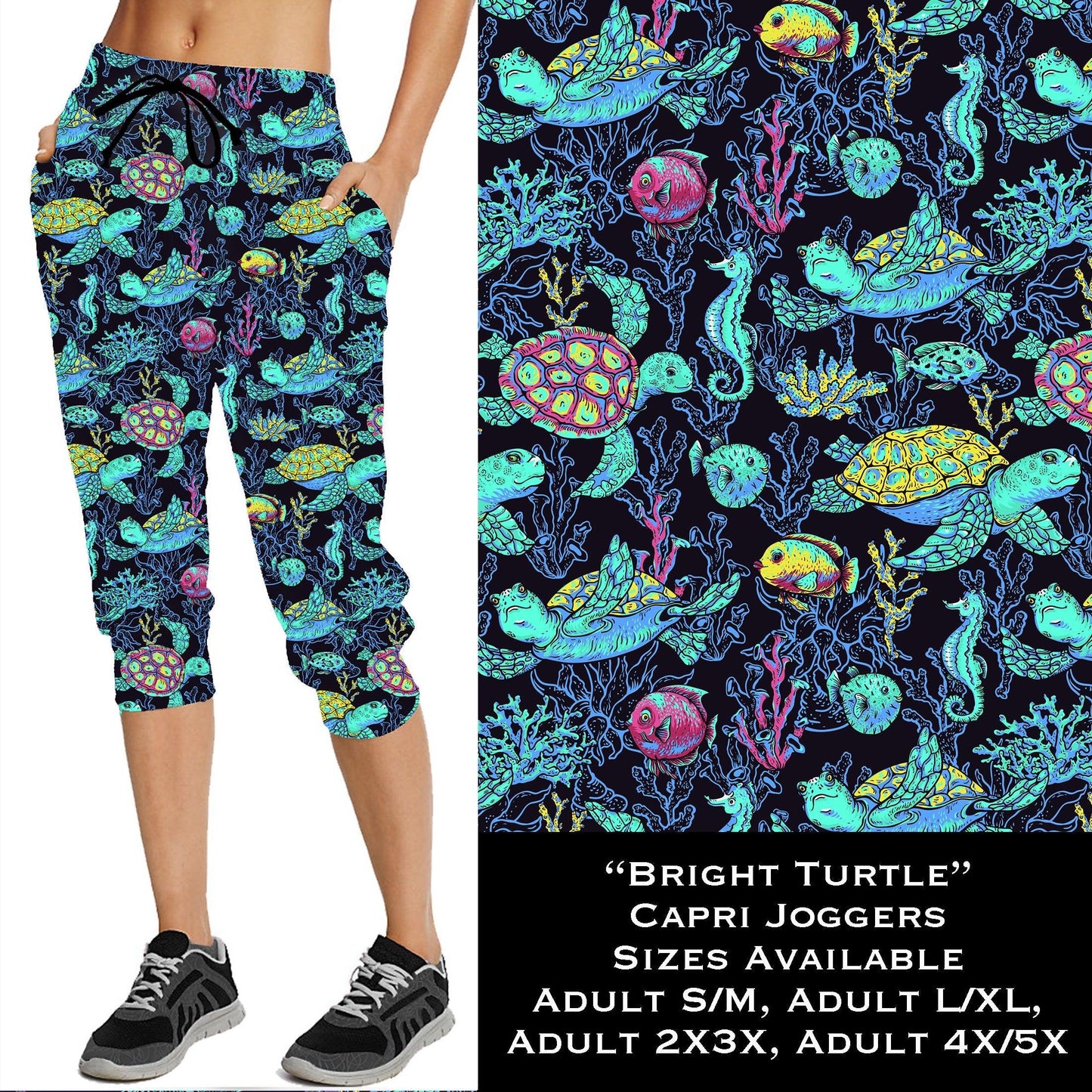 Bright Turtle - Capri Joggers - That’s So Fletch Boutique 