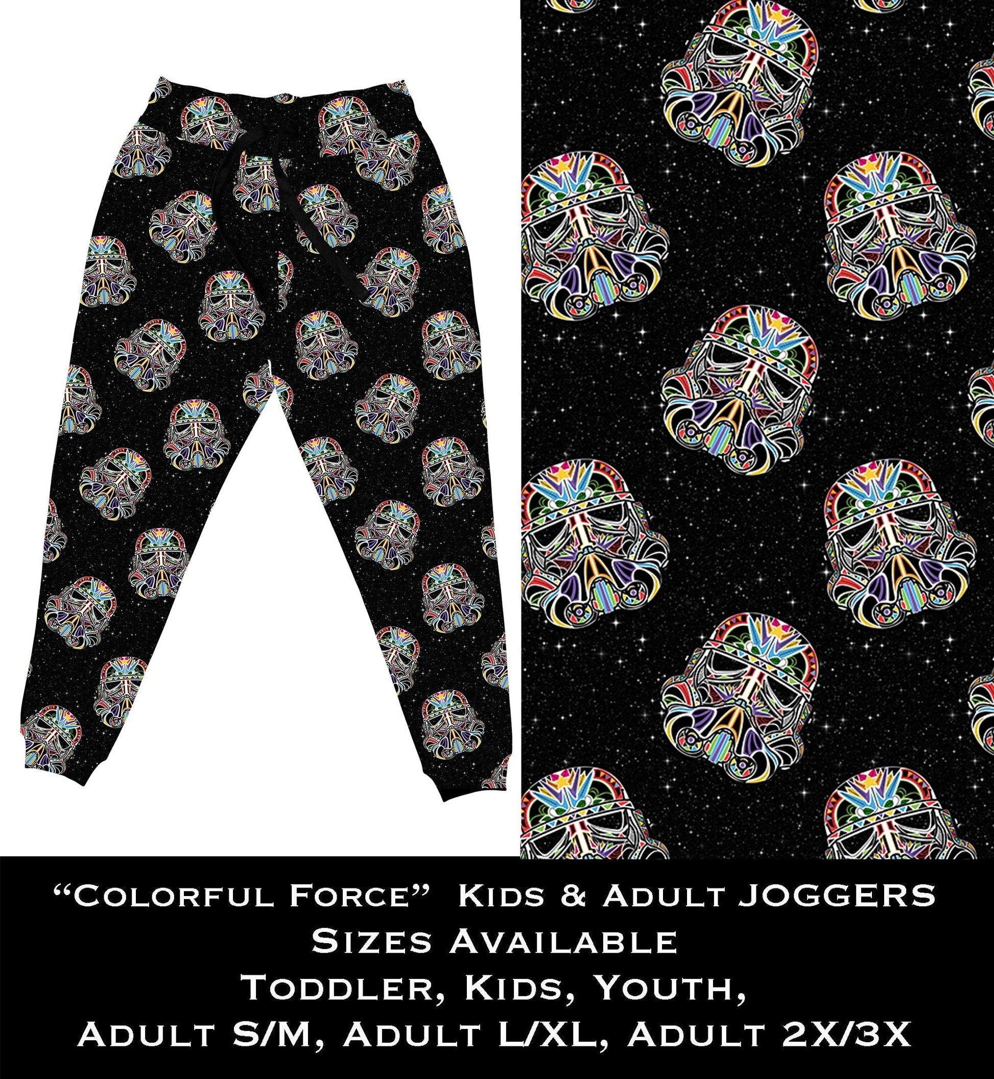 Colorful Force - Full & Capri Joggers - That’s So Fletch Boutique 