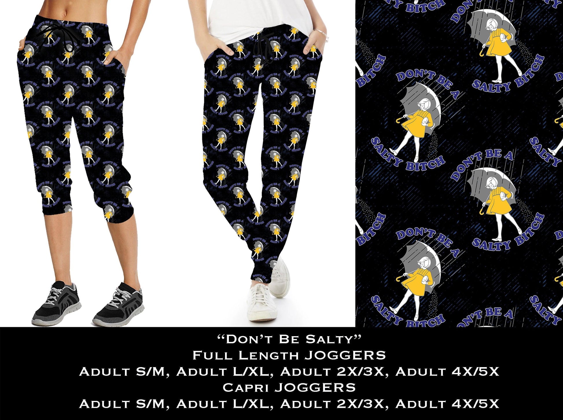 Don't Be Salty - Full & Capri Jogger - That’s So Fletch Boutique 