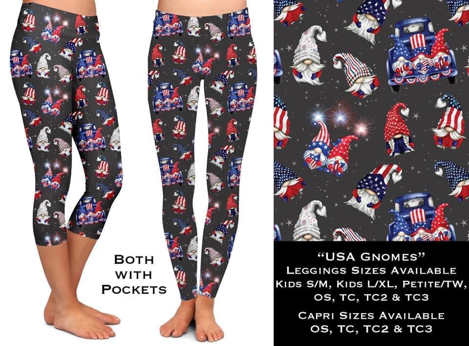 USA Gnomes Leggings & Capris - That’s So Fletch Boutique 
