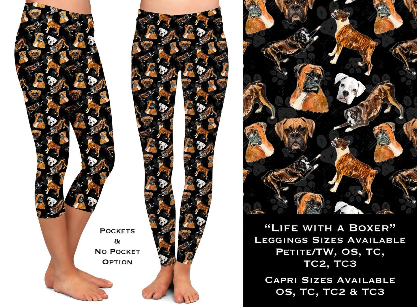 Life With A Boxer Full & Capri Leggings - That’s So Fletch Boutique 