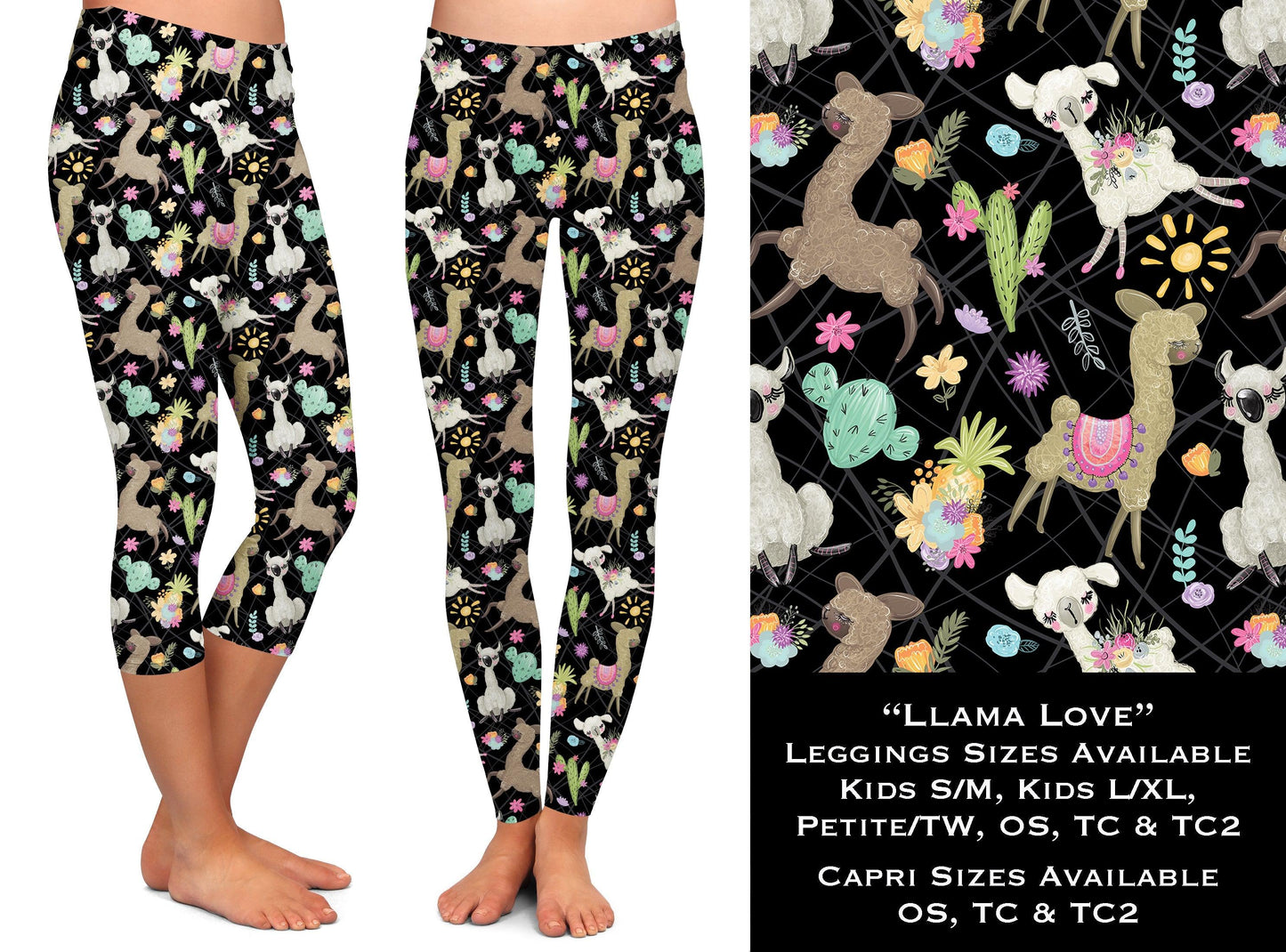Llama Love - Legging & Capri - That’s So Fletch Boutique 
