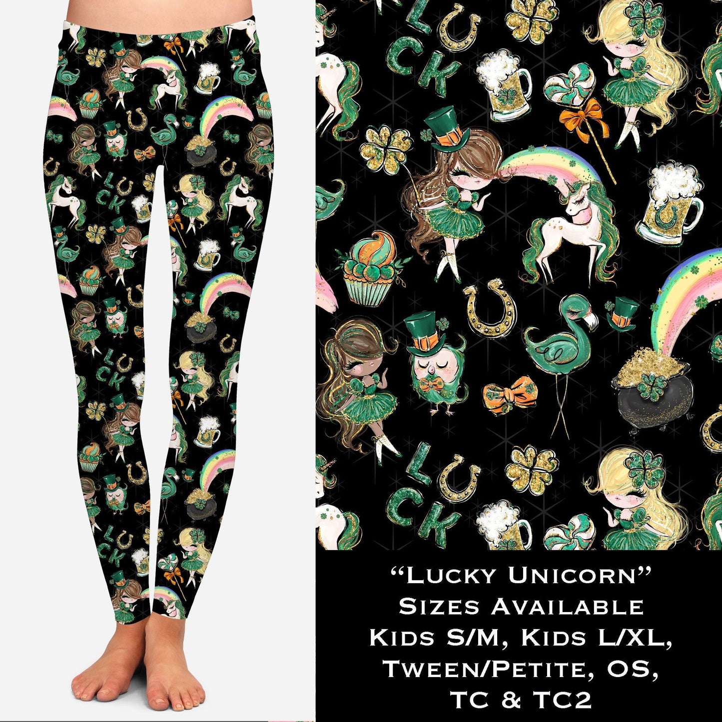 Lucky Unicorn - Legging & Capri - That’s So Fletch Boutique 