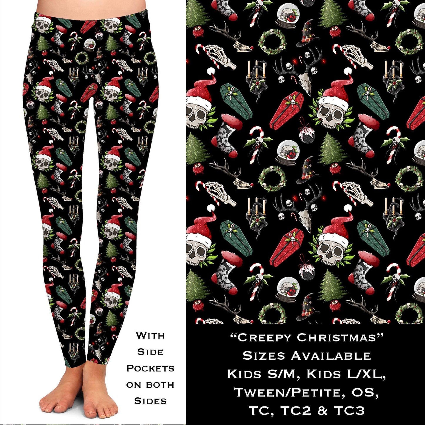 Creepy Christmas - Leggings with Pockets