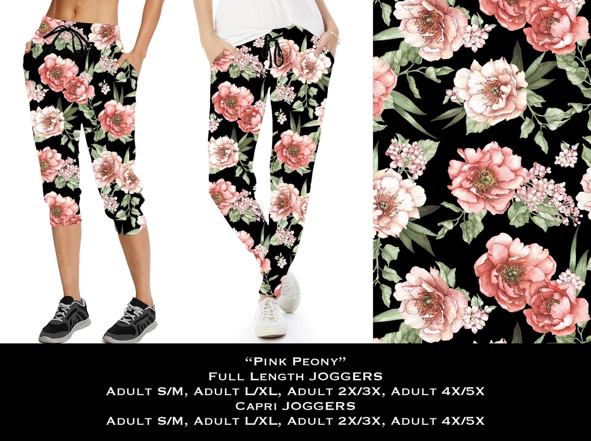 Pink Peony - Full & Capri Joggers - That’s So Fletch Boutique 