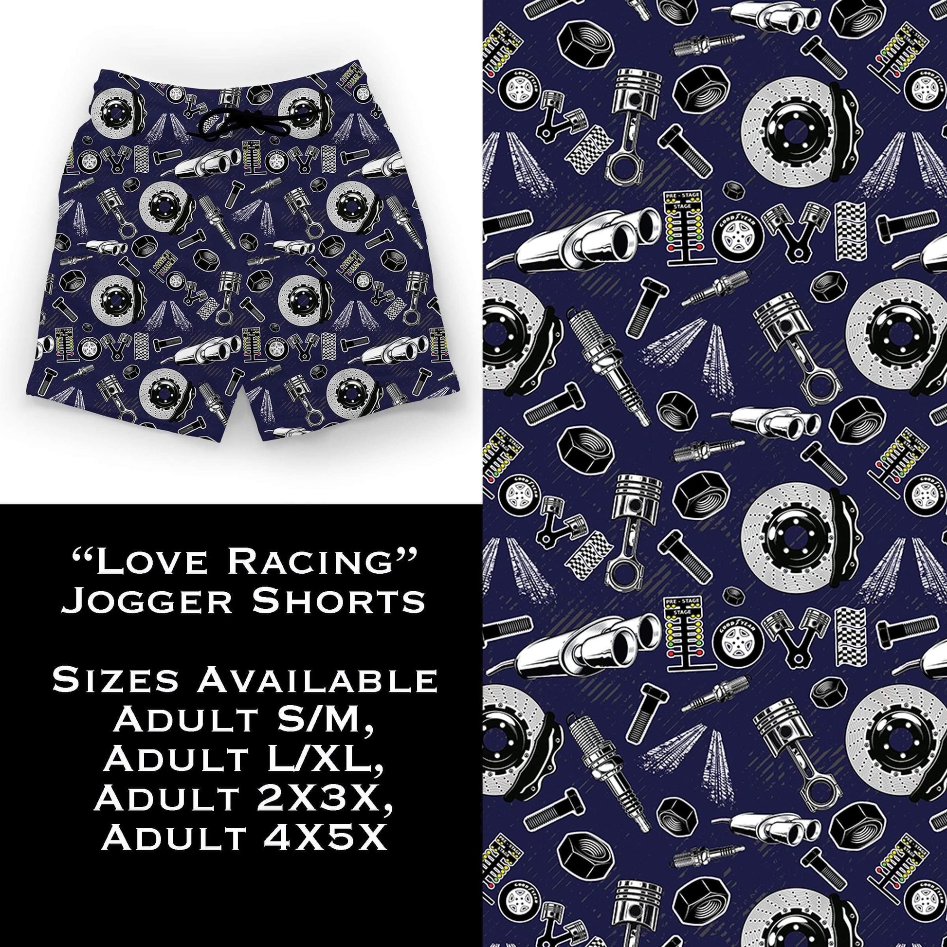 Love Racing Jogger Shorts - That’s So Fletch Boutique 