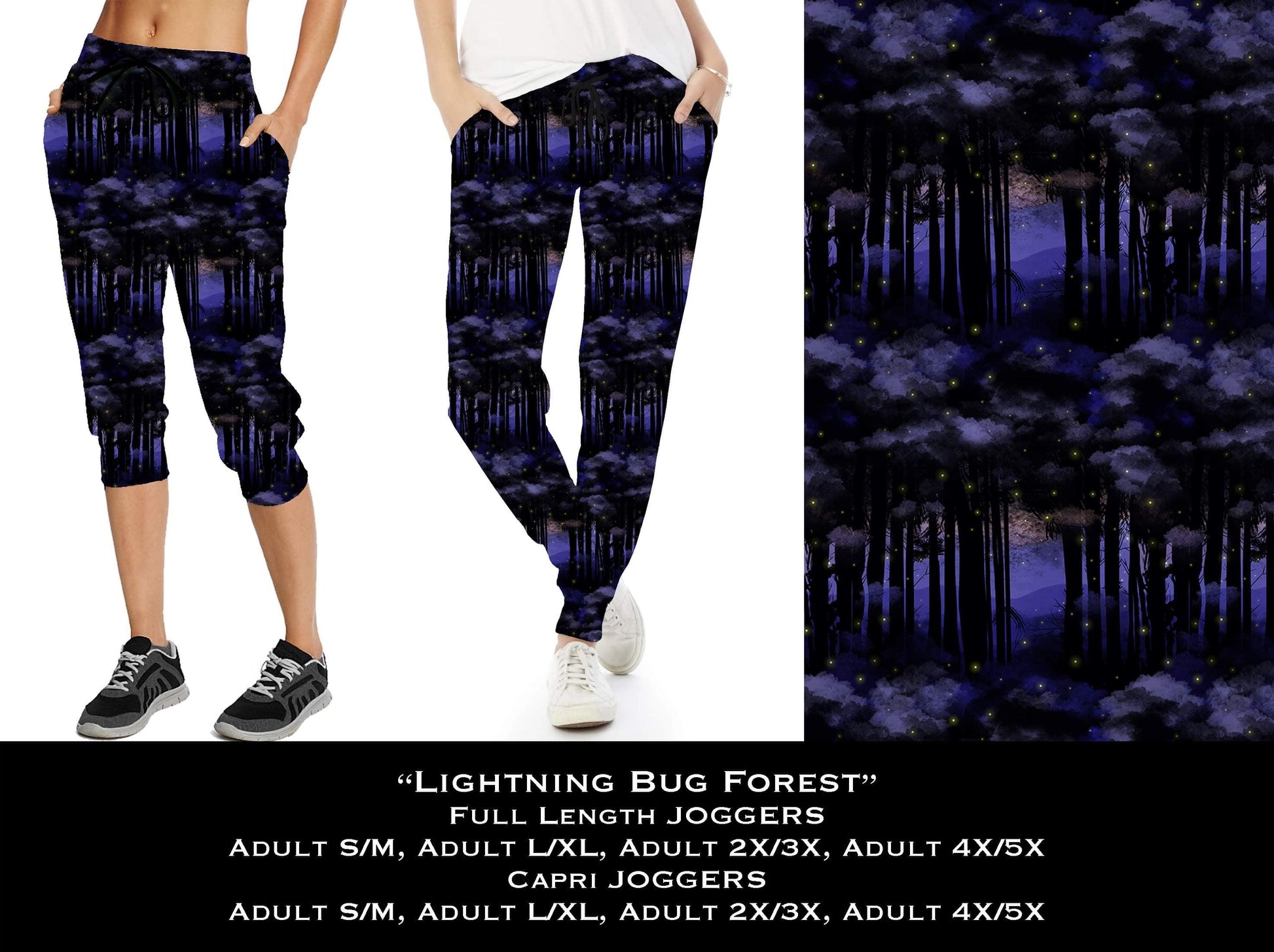 Lightning Bug Forest - Full & Capri Joggers - That’s So Fletch Boutique 