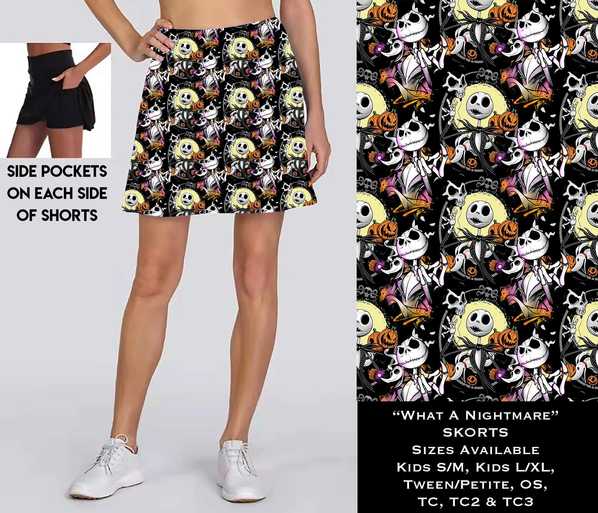 What a Nightmare Skort with Pockets - That’s So Fletch Boutique 