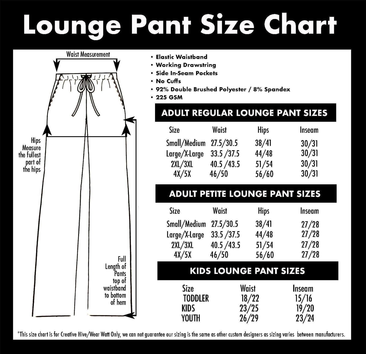 Pink & Black Brushstrokes Lounge Pants - That’s So Fletch Boutique 