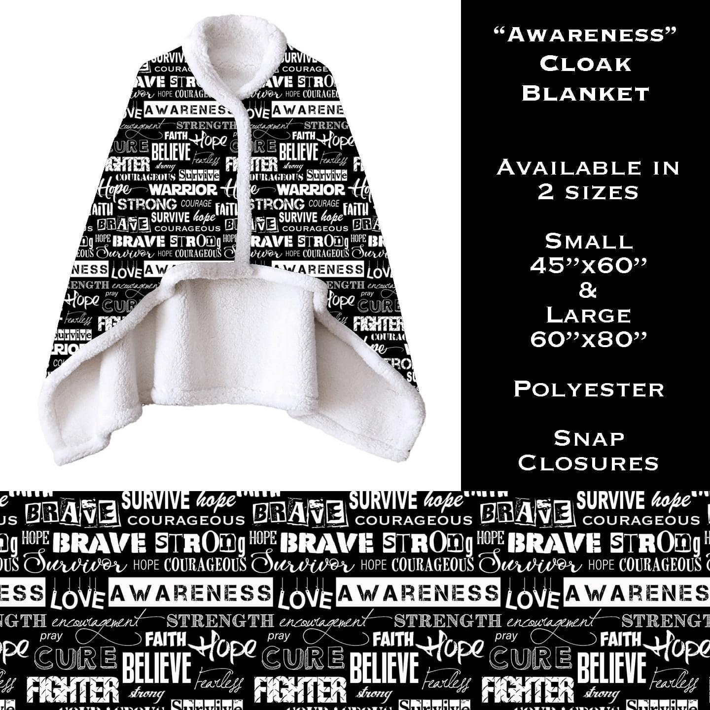Awareness - Cloak Blanket - That’s So Fletch Boutique 
