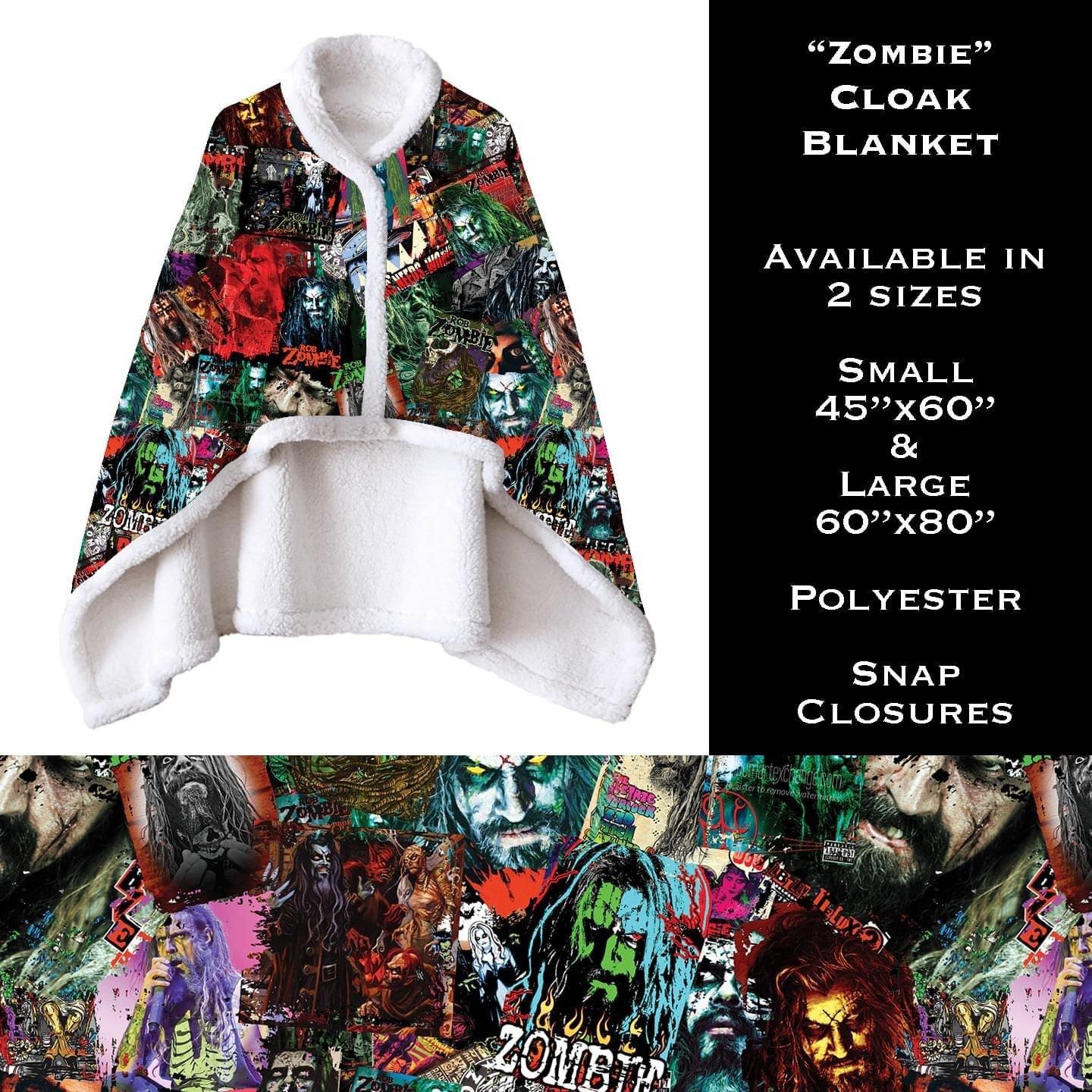 Zombie Cloak Blanket - That’s So Fletch Boutique 