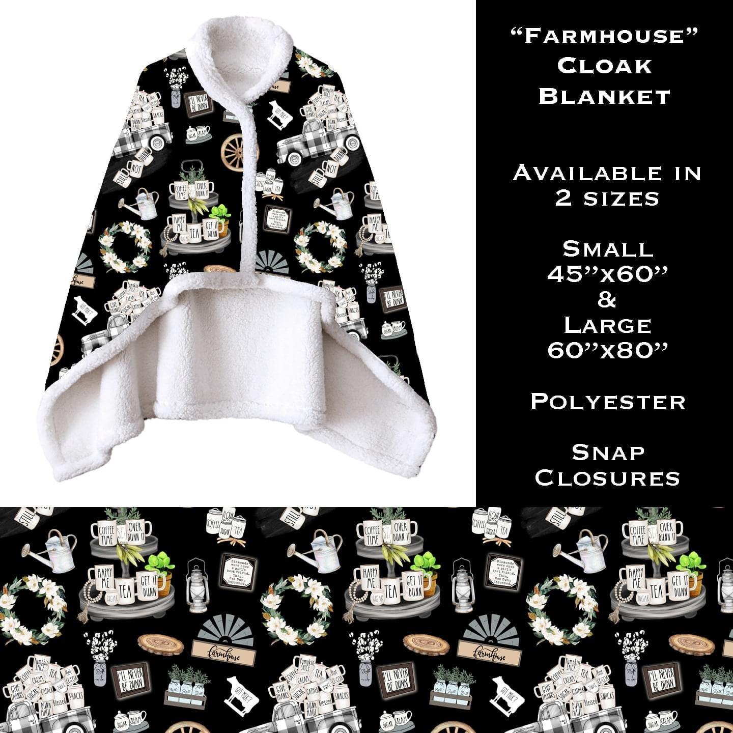 Farmhouse - Cloak Blanket - That’s So Fletch Boutique 