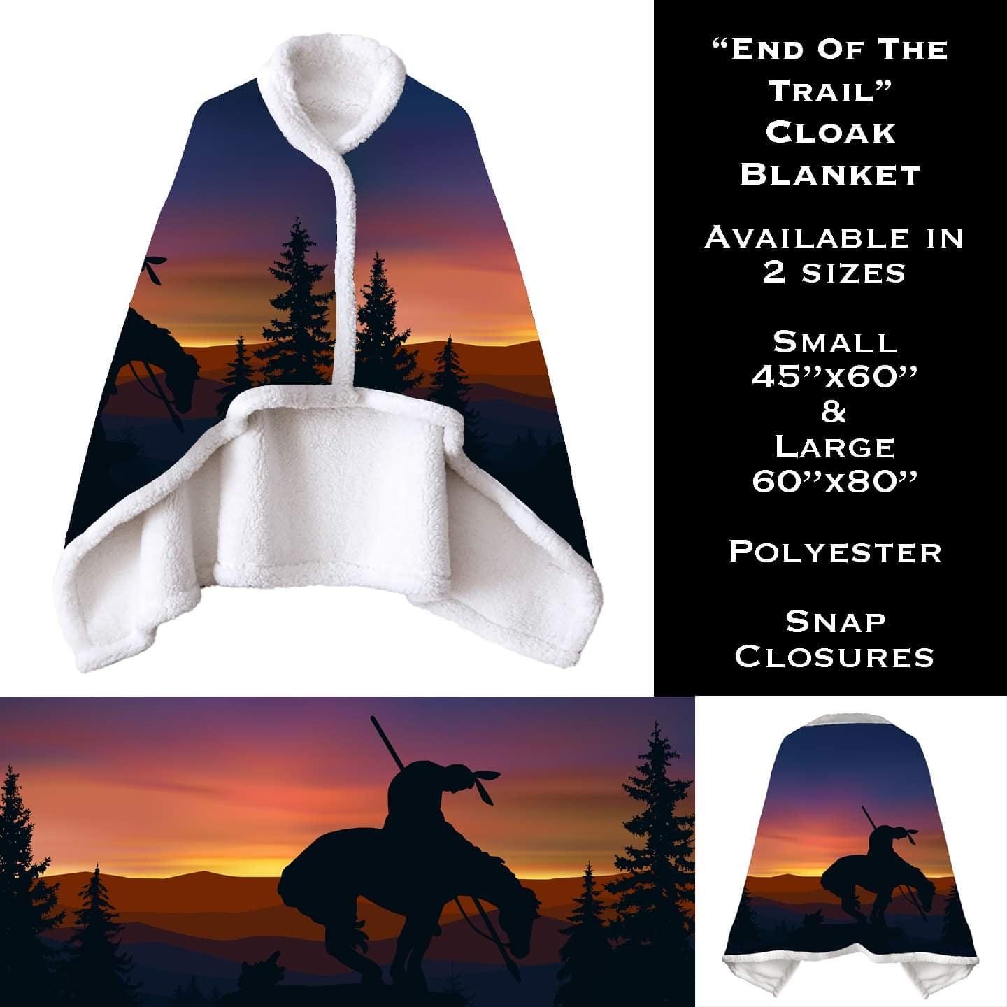 End of the Trail - Cloak Blanket - That’s So Fletch Boutique 