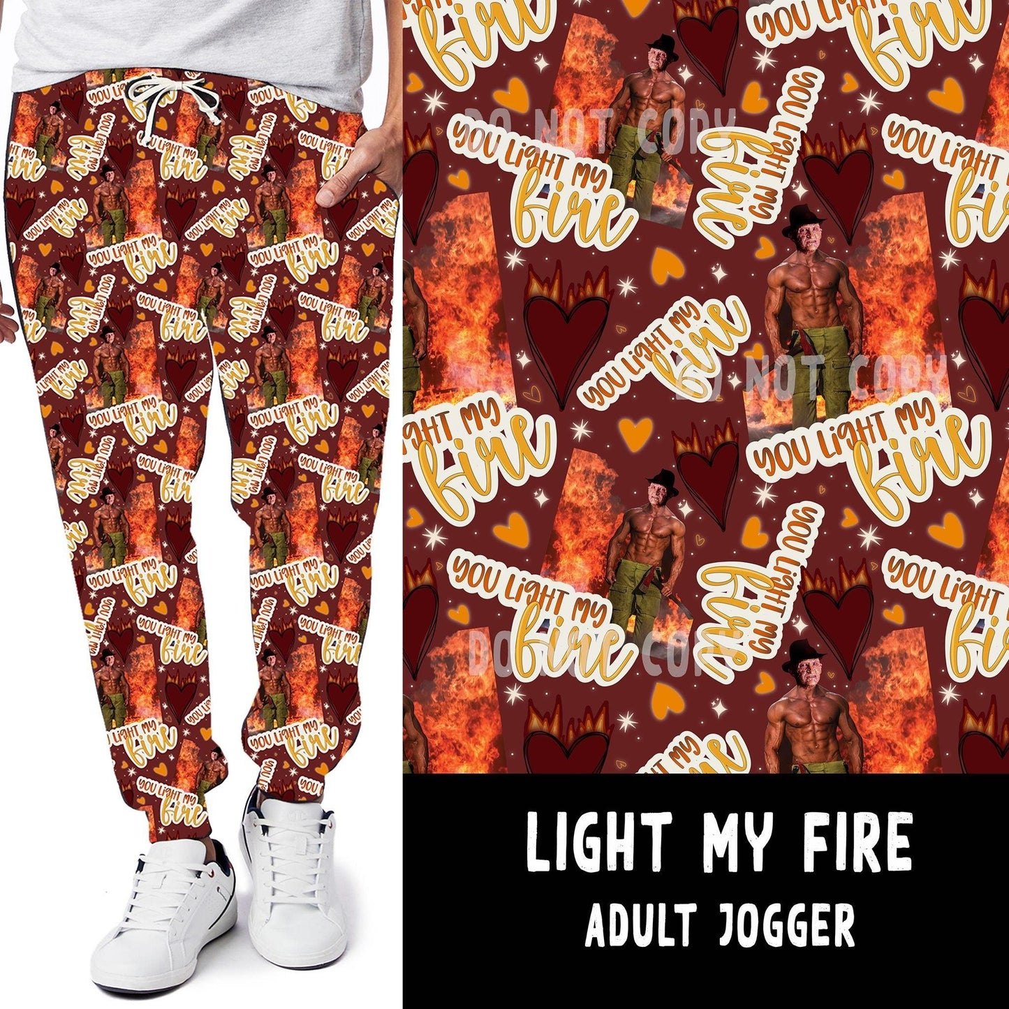 LUCKY IN LOVE-LIGHT MY FIRE LEGGINGS/JOGGERS