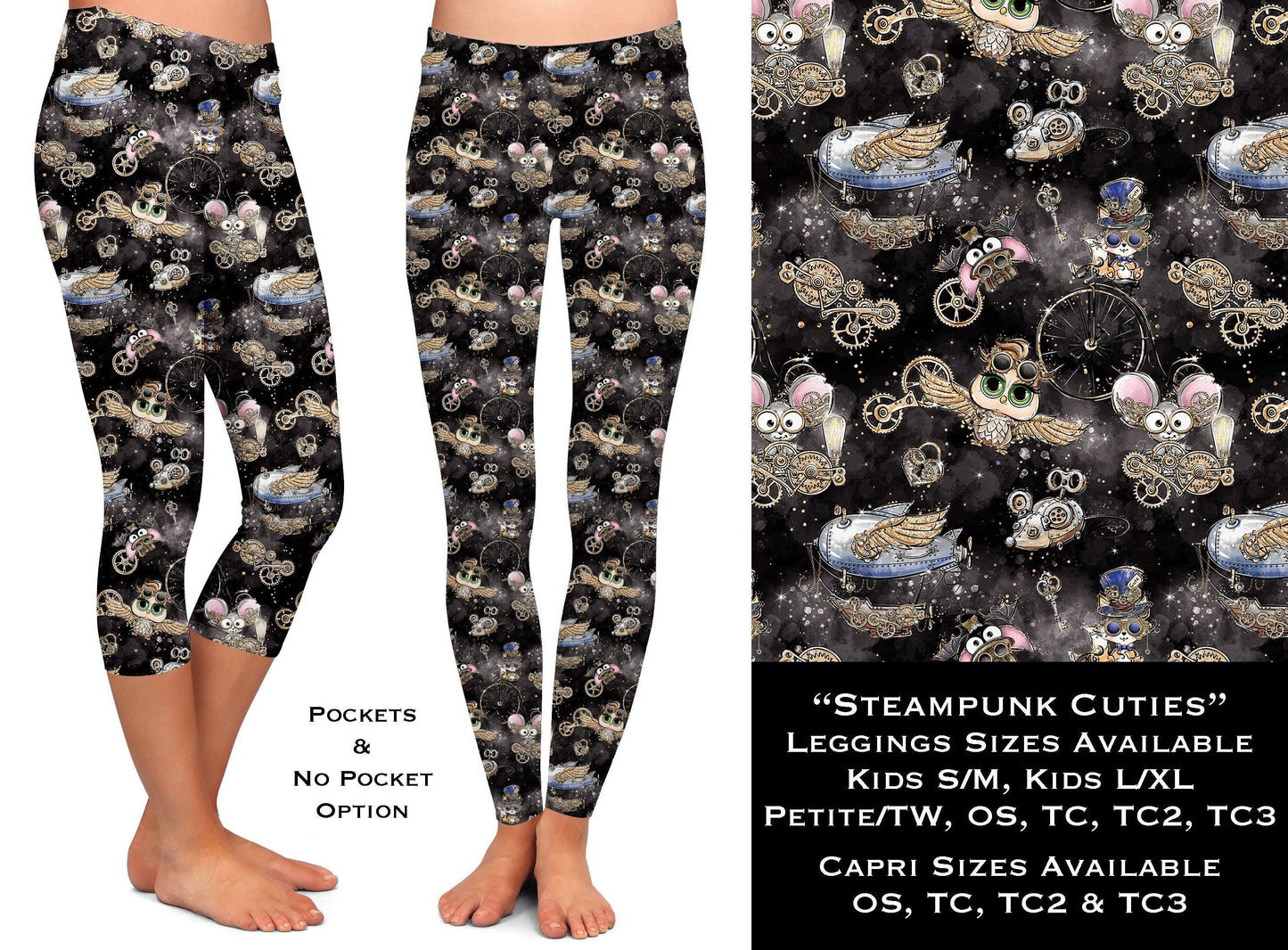 Steampunk Cuties - Legging & Capri