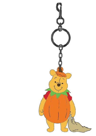 LOUNGEFLY-Disney Winnie the Pooh Halloween 3D Molded Keychain - That’s So Fletch Boutique 